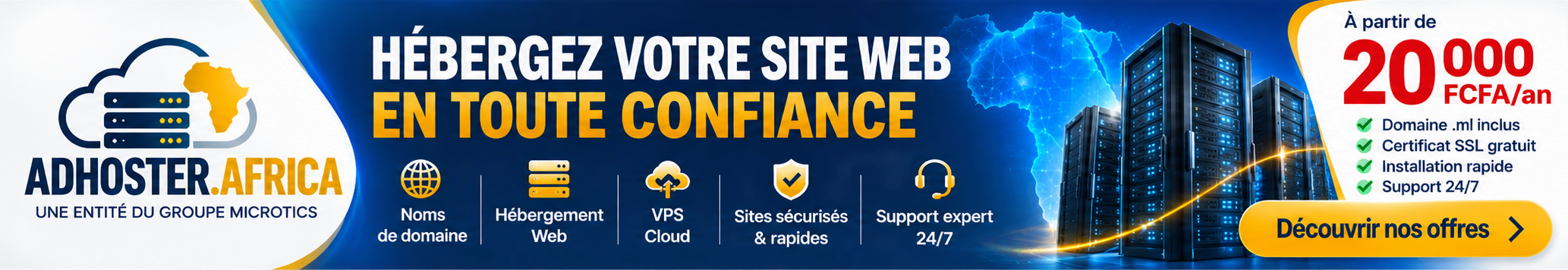 ADHoster - Hébergement web